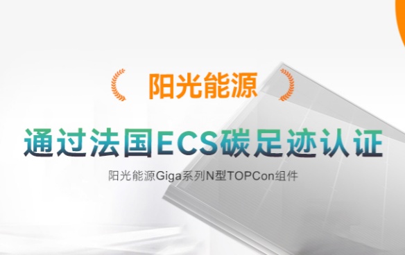 高光時(shí)刻 | 陽(yáng)光能源Giga-N組件通過法國(guó)碳足跡ECS認(rèn)證
