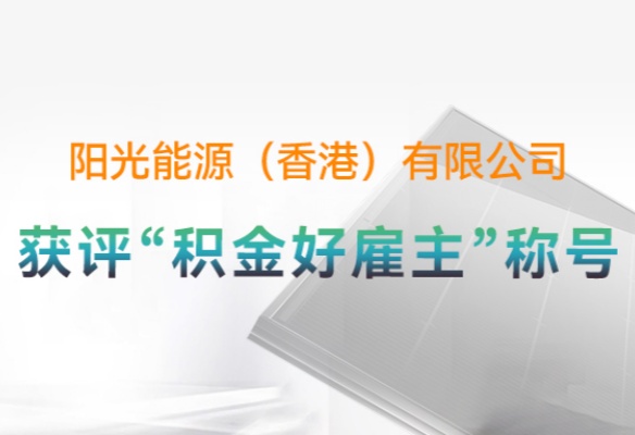 高光時(shí)刻 | 推進(jìn)ESG實(shí)踐！陽光能源（香港）獲評(píng)“積金好雇主”等多項(xiàng)榮譽(yù)
